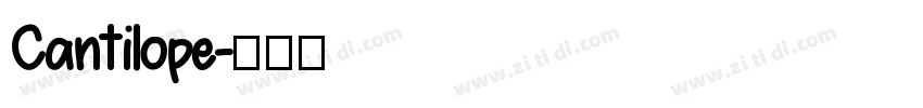 Cantilope字体转换