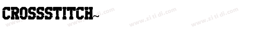 CROSSSTITCH字体转换