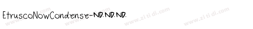 EtruscoNowCondense字体转换