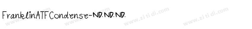 FranklinATFCondense字体转换