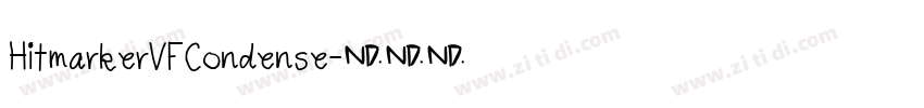 HitmarkerVFCondense字体转换