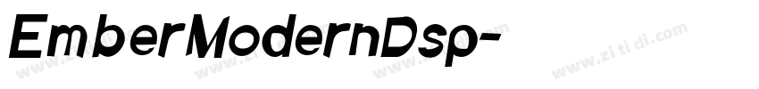 EmberModernDsp字体转换