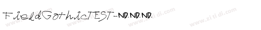 FieldGothicTEST字体转换