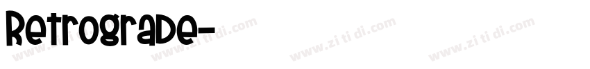 Retrograde字体转换