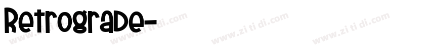 Retrograde字体转换