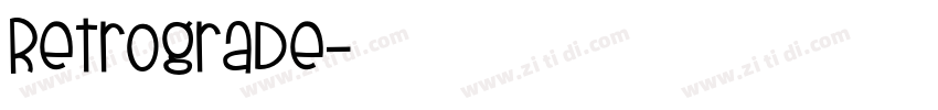 Retrograde字体转换