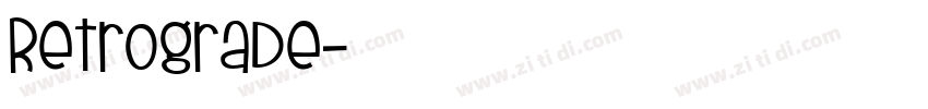 Retrograde字体转换