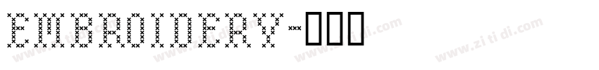 embroidery字体转换