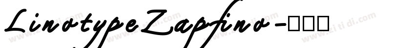 LinotypeZapfino字体转换