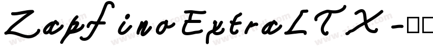 ZapfinoExtraLTX字体转换