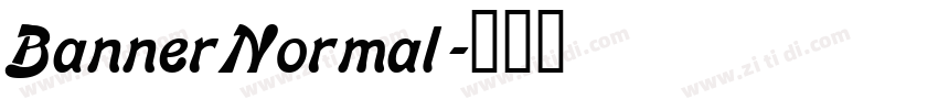 BannerNormal字体转换