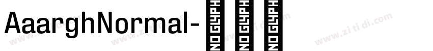 AaarghNormal字体转换