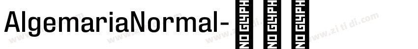 AlgemariaNormal字体转换 AlgemariaNormal字体转换