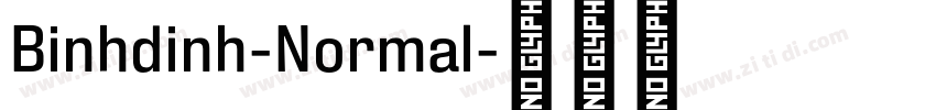 Binhdinh-Normal字体转换