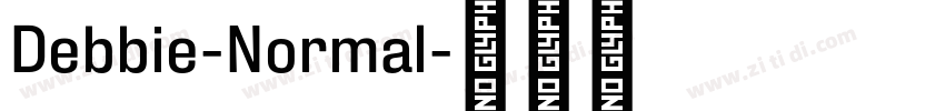 Debbie-Normal字体转换