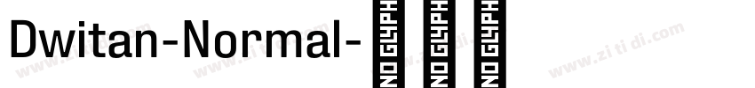 Dwitan-Normal字体转换