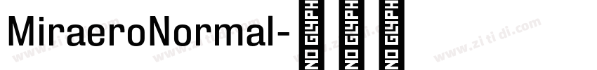 MiraeroNormal字体转换
