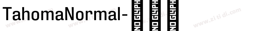 TahomaNormal字体转换