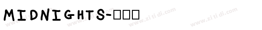 midnights字体转换