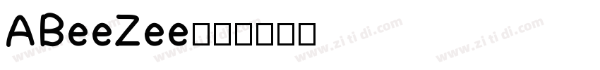 ABeeZee字体字体转换