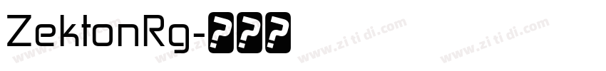 ZektonRg字体转换