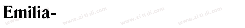 Emilia字体转换