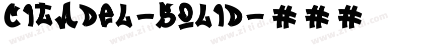 Citadel-Solid字体转换