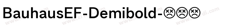 BauhausEF-Demibold字体转换