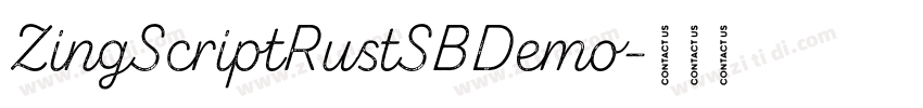 ZingScriptRustSBDemo字体转换