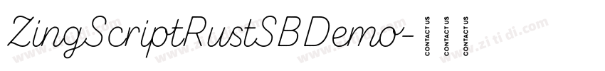 ZingScriptRustSBDemo字体转换