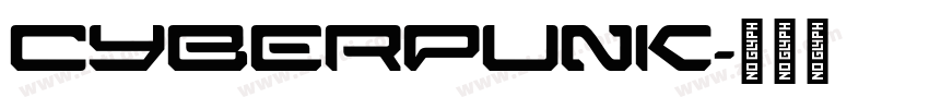 cyberpunk字体转换