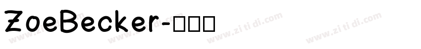 ZoeBecker字体转换