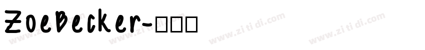 ZoeBecker字体转换