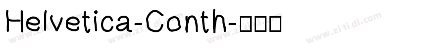 Helvetica-Conth字体转换