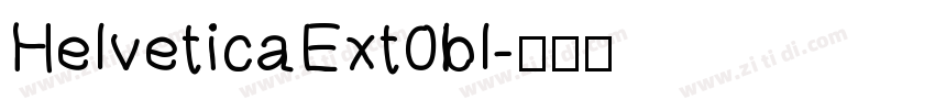 HelveticaExt0bl字体转换
