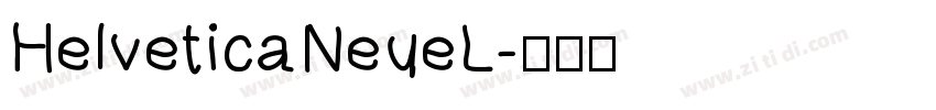 HelveticaNeueL字体转换