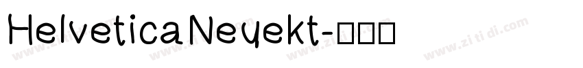 HelveticaNeuekt字体转换