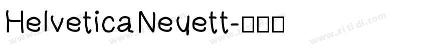 HelveticaNeuett字体转换