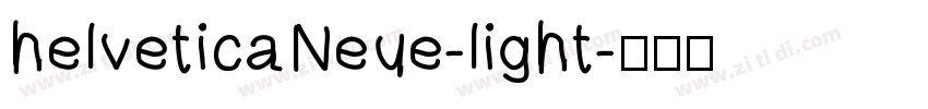 helveticaNeue-light字体转换