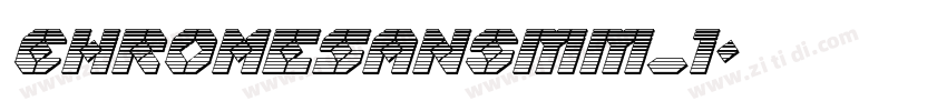 ChromeSansMM_1字体转换