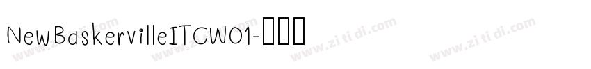 NewBaskervilleITCW01字体转换