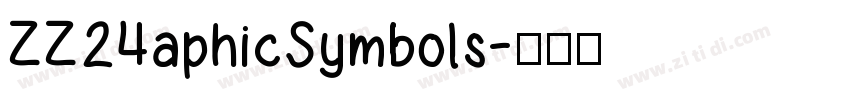 ZZ24aphicSymbols字体转换