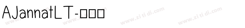 AJannatLT字体转换