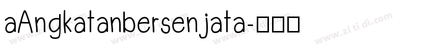 aAngkatanbersenjata字体转换