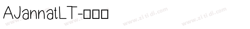 AJannatLT字体转换