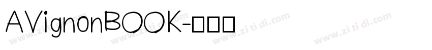 AVignonBOOK字体转换