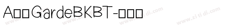 A半天GardeBKBT字体转换