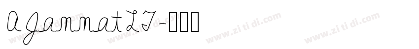 AJannatLT字体转换