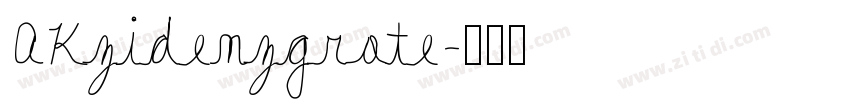 AKzidenzgrote字体转换