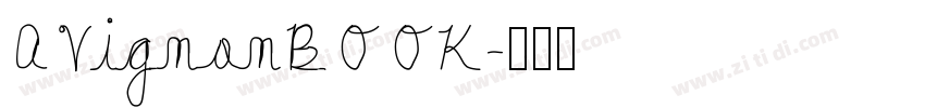 AVignonBOOK字体转换
